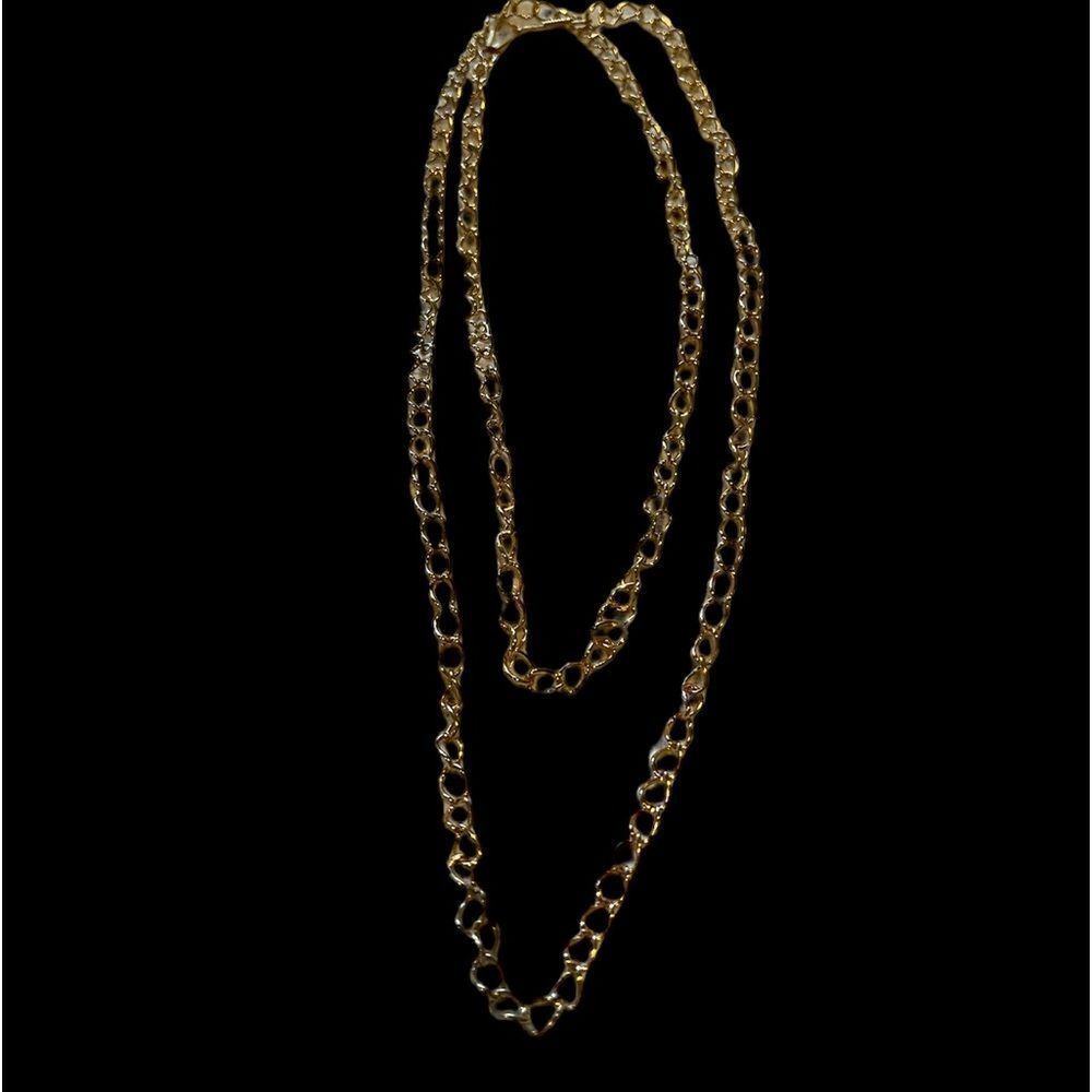 Nice Extra Long Gold Tone Necklace 44” long. NWOT